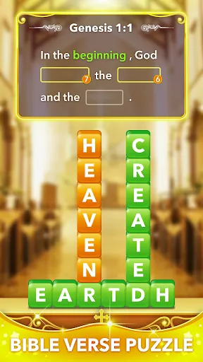 Скриншот 1 — Bible Word Heaps - Stack Word