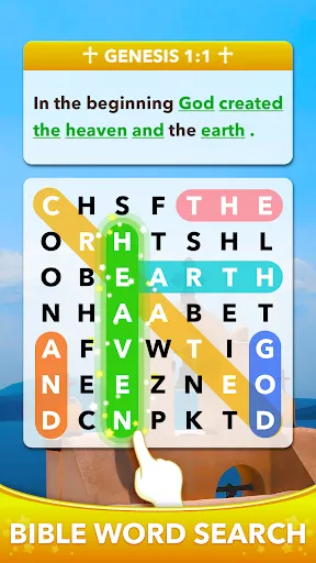 Скриншот 1 — Word Search: Bible Word Games