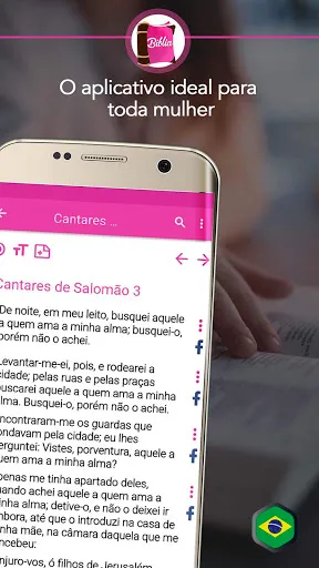 Скриншот 2 — Bíblia da mulher que ora
