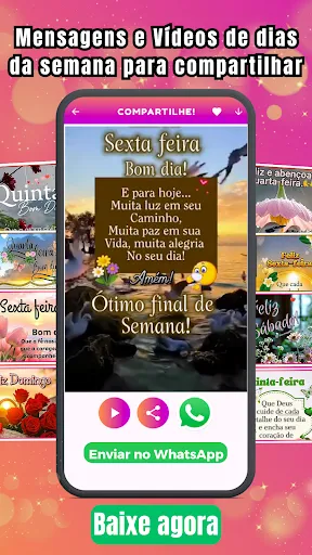 Скриншот 3 — Mensagens de Bom Dia Bíblicas
