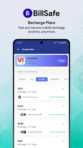 Скриншот 5 — BillSafe Recharge App