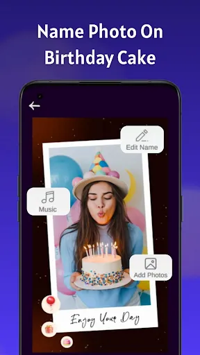 Скриншот 2 — Birthday Video Maker With Song