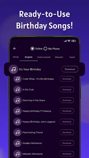 Скриншот 5 — Birthday Video Maker With Song
