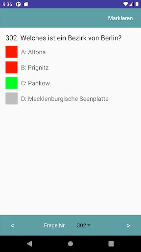 Скриншот 4 — Leben in Deutschland 300Fragen