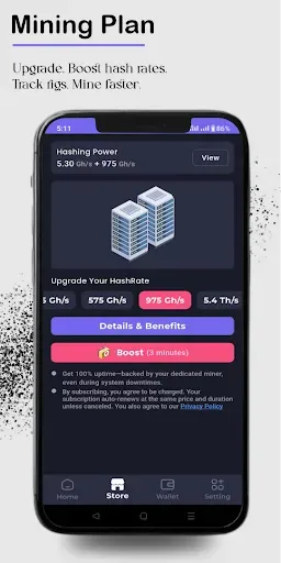 Скриншот 3 — BTC Cloud Mining(Crypto Miner)