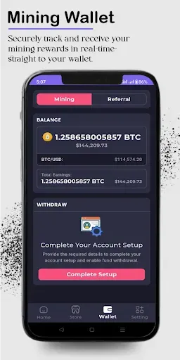 Скриншот 4 — BTC Cloud Mining(Crypto Miner)