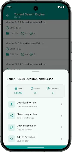Скриншот 3 — Torrent Search Engine
