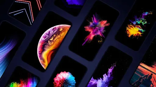 Скриншот 1 — Чёрные обои от 7Fon (тёмные)