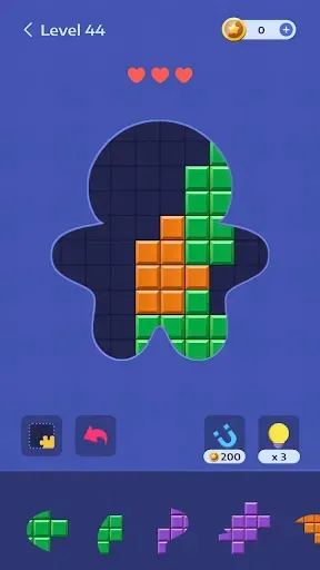 Скриншот 1 — Блочная игра-головоломка