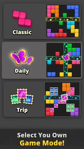 Скриншот 4 — Blocky’s Trip - Block Puzzle