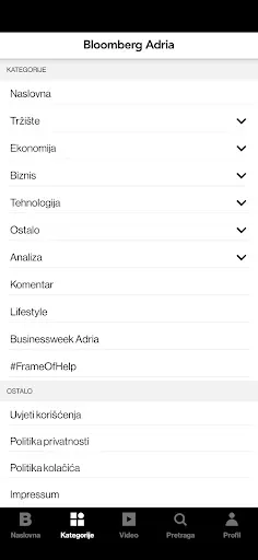 Скриншот 5 — Bloomberg Adria