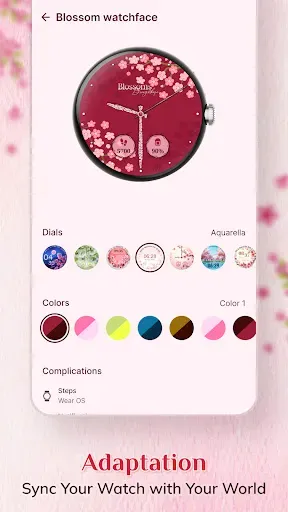 Скриншот 6 — WF4U Blossom Floral Watchface