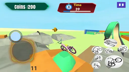 Скриншот 3 — BMX Rider : Racing Skills