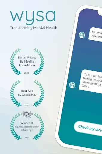 Скриншот 2 — Wysa: Mental Wellbeing AI