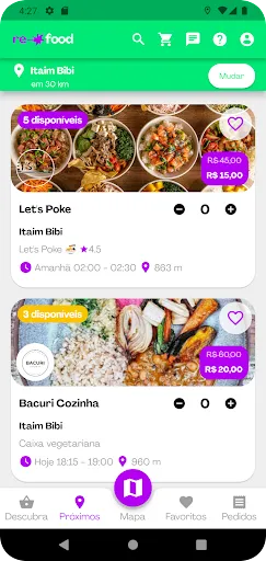 Скриншот 2 — Refood - Salve refeições
