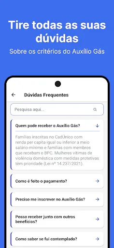 Скриншот 3 — Vale Gás - Auxílio Meu social