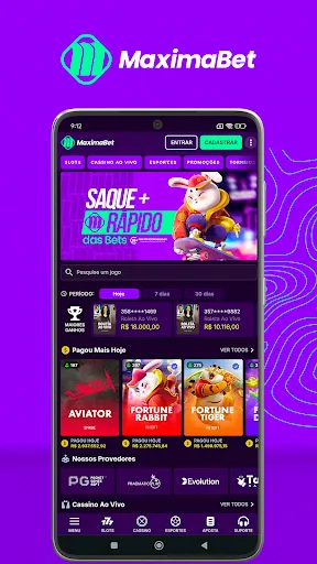 Скриншот 1 — MaximaBet: Cassino & Apostas