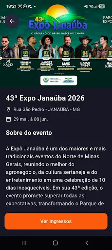 Скриншот 2 — Expô Janaúba