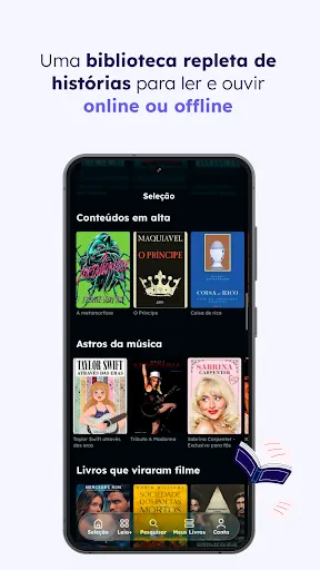 Скриншот 3 — Aya Books: audiolivros, livros