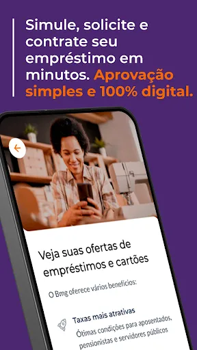 Скриншот 2 — Banco Bmg: Cartão e Empréstimo