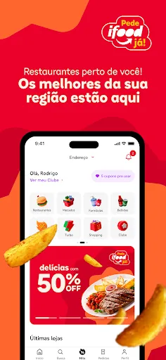 Скриншот 2 — iFood comida e mercado em casa