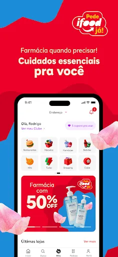 Скриншот 3 — iFood comida e mercado em casa