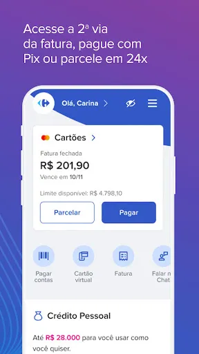 Скриншот 2 — Cartão de crédito Carrefour