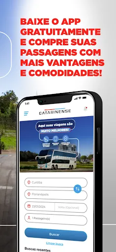 Скриншот 2 — Catarinense Passagem de ônibus