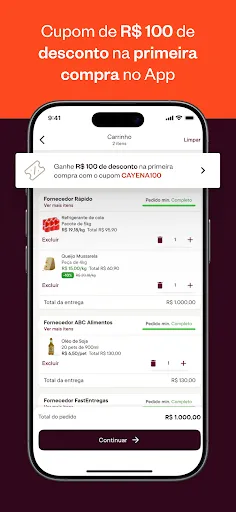 Скриншот 2 — Cayena - Compras de insumos