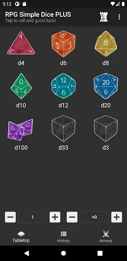 Скриншот 1 — RPG Simple Dice PLUS
