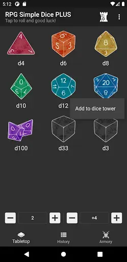 Скриншот 4 — RPG Simple Dice PLUS