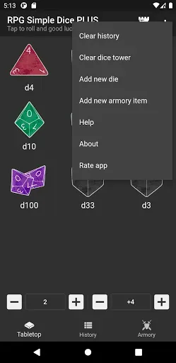 Скриншот 5 — RPG Simple Dice PLUS