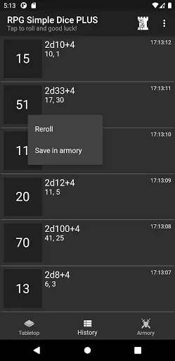 Скриншот 6 — RPG Simple Dice PLUS