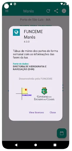 Скриншот 5 — FUNCEME MARÉS