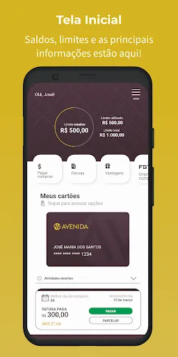 Скриншот 1 — Cartão Lojas Avenida