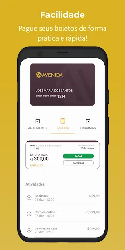 Скриншот 3 — Cartão Lojas Avenida