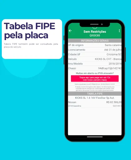 Скриншот 3 — Consulta Placa Preço e Multas