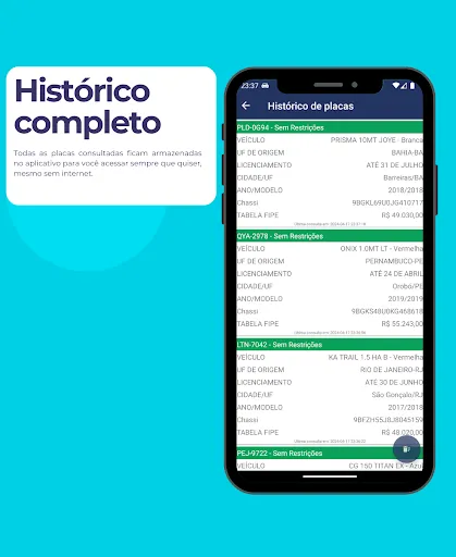 Скриншот 4 — Consulta Placa Preço e Multas