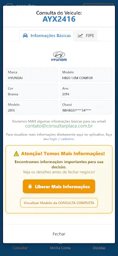Скриншот 3 — Consultar Placa - Chassi, FIPE