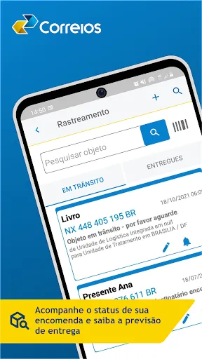 Скриншот 1 — Correios
