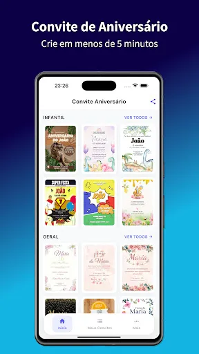 Скриншот 1 — Convite de Aniversário