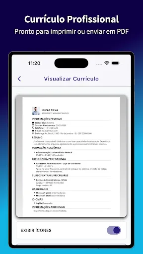 Скриншот 8 — Currículo Fácil 2026