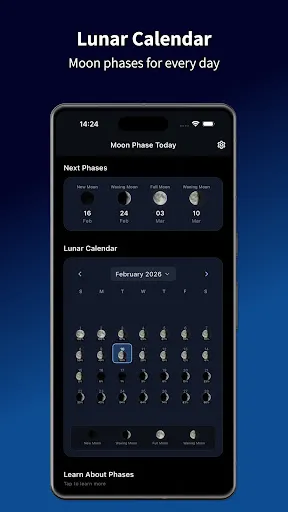 Скриншот 2 — Moon Phase Today