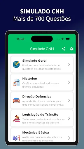 Скриншот 6 — Simulado CNH: Prova 2026