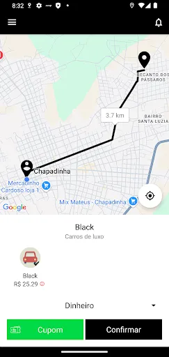 Скриншот 1 — Roda Car Passageiro