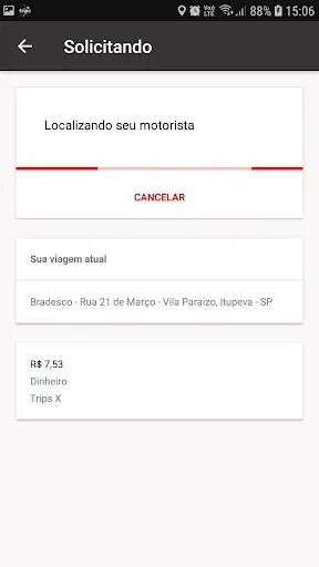 Скриншот 2 — Trips PASSAGEIRO