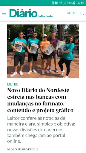 Скриншот 2 — Diário do Nordeste