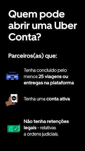 Скриншот 1 — Uber Conta