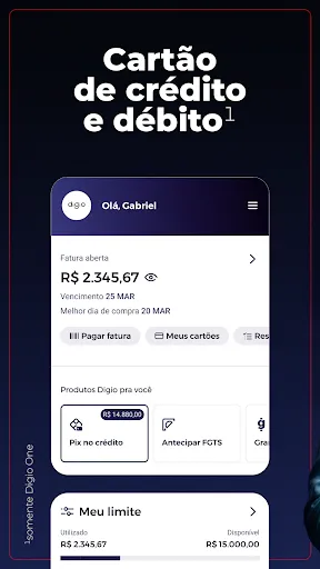 Скриншот 2 — Digio: Cartão de crédito