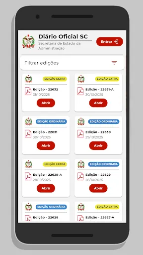 Скриншот 5 — Diário Oficial de SC